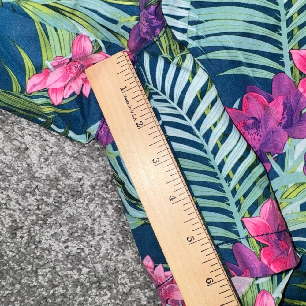 Tommy Bahama Relax Swim Trunks Mens Tropical Orchid Teal Pink XXL NEW
